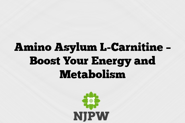 Amino Asylum L-Carnitine – Boost Your Energy and Metabolism